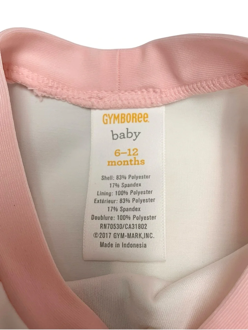 NEW Gymboree Baby 2-Piece Rashguard Swimsuit Set 6-12 Months Pink Cactus Ruffle